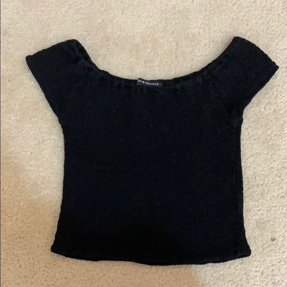 tight black shirt